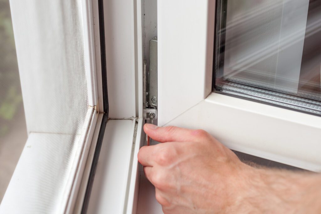 Window repairs on uPVC windows by Shearline locksmiths